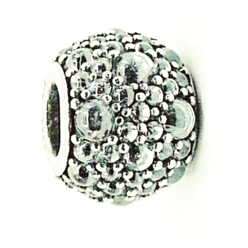 Authentic Pandora Charm Retired Shimmering Droplet Cz Gem